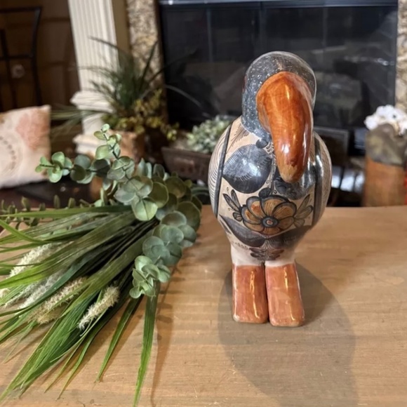 10” x 5” Vintage Tonala Mexican Pottery Signed Solis Folk Art. - Picture 2 of 7